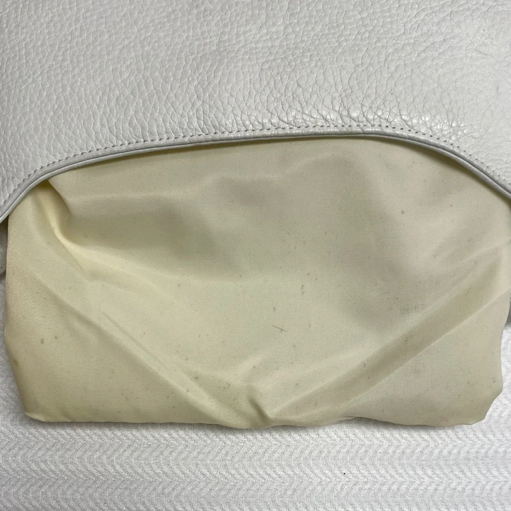 White Leather Purse Pebbled Leather The Sak 90s Classic Shoulder Bag Handbag